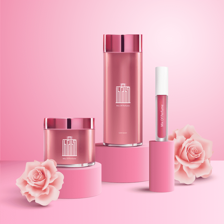 Logo Design Mix Of Perfume تصميم شعار خلطة عطر