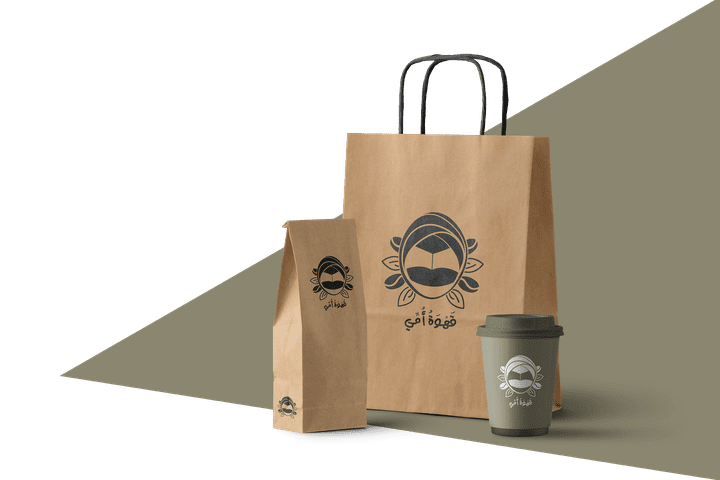 Mom's coffee shop logo | شعار متجر قهوة أمي