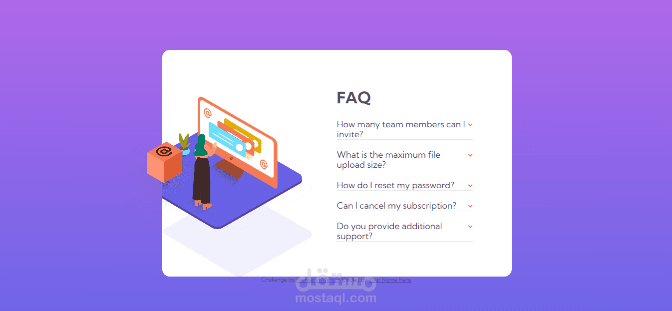 FAQ Accordion Card