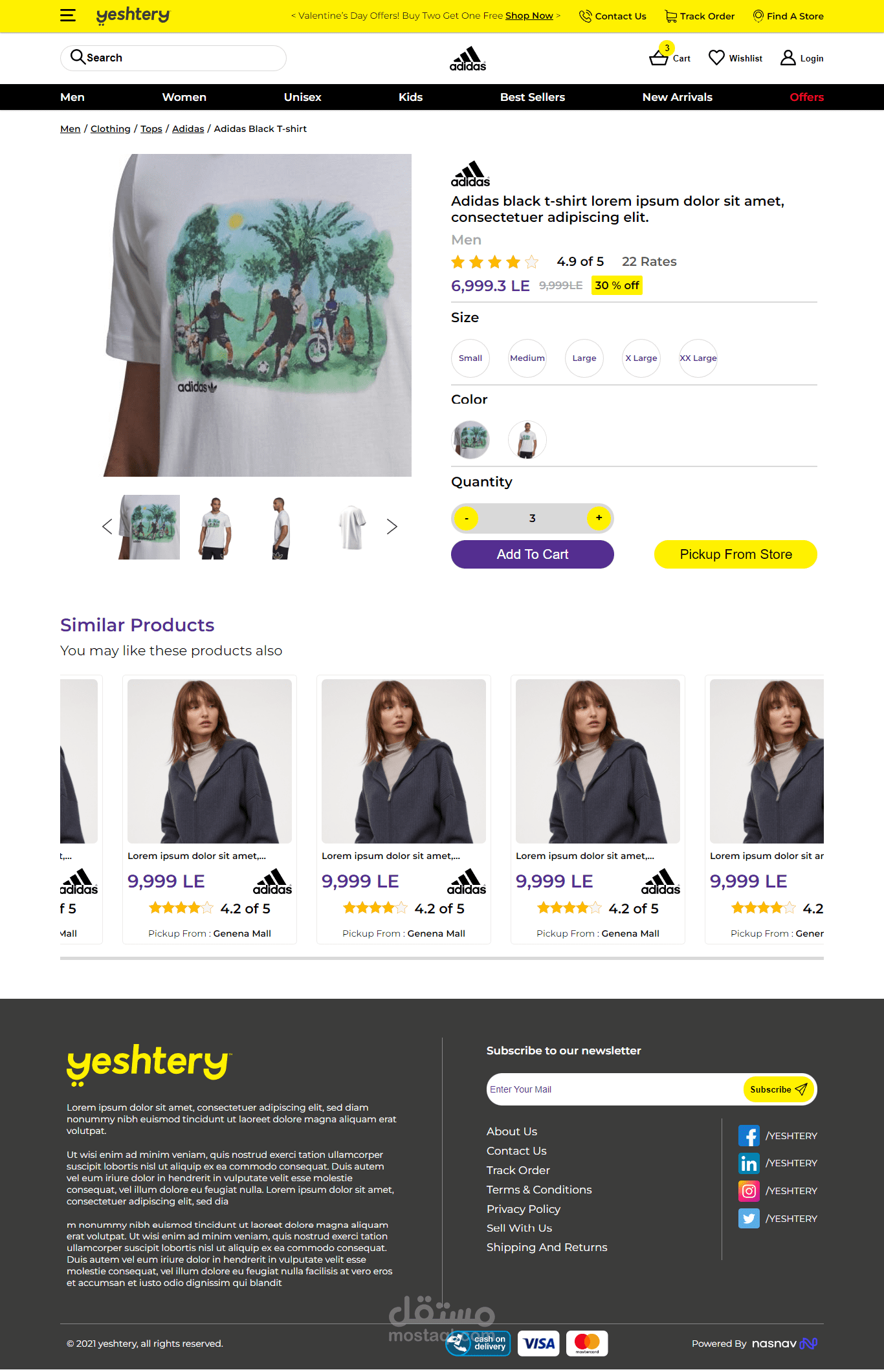 yeshtery product page clone