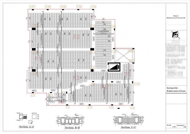 إعداد مخططات إنشائية بإستخدام برنامج اوتوكاد (AutoCAD)