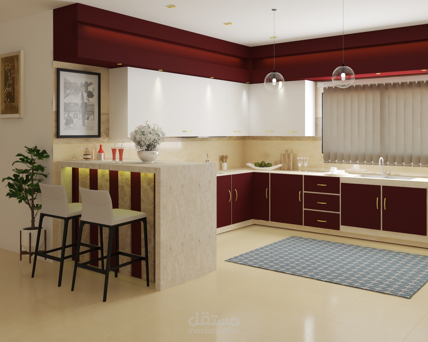 تصميم مطبخ3d