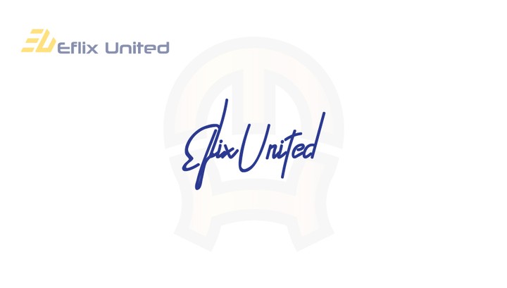 توقيع الكتروني لشعار Eflix United