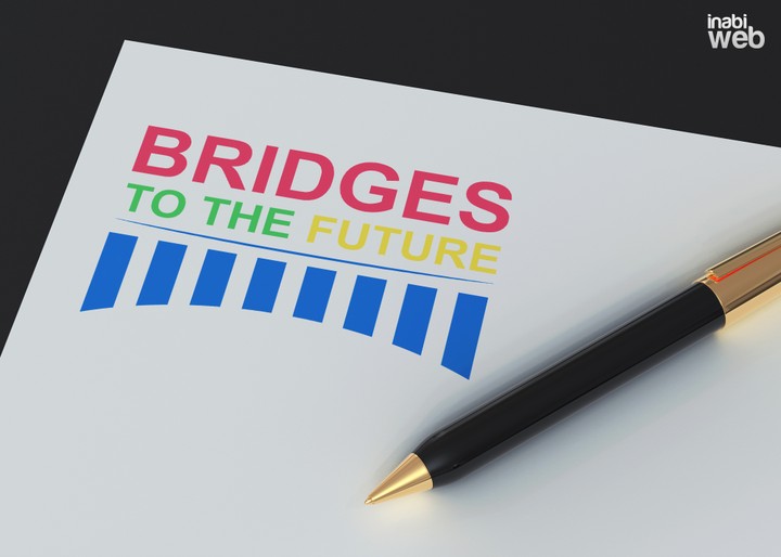 (جسور نحو المستقبل) logo bridges to the future