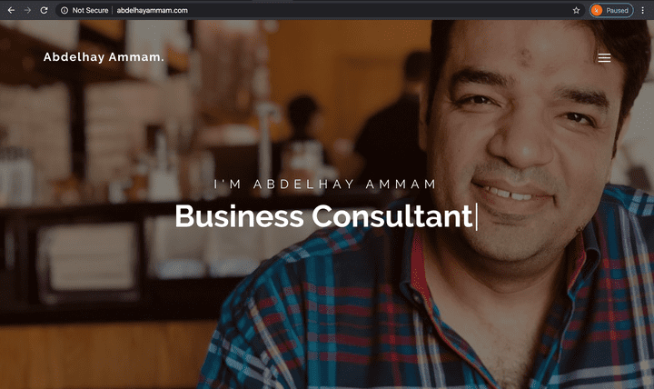 portfolio Website For Abdelhay Ammam