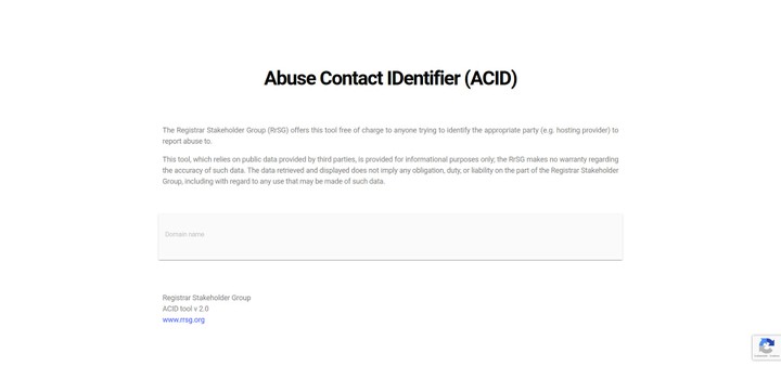 Abuse Contact IDentifier (ACID)