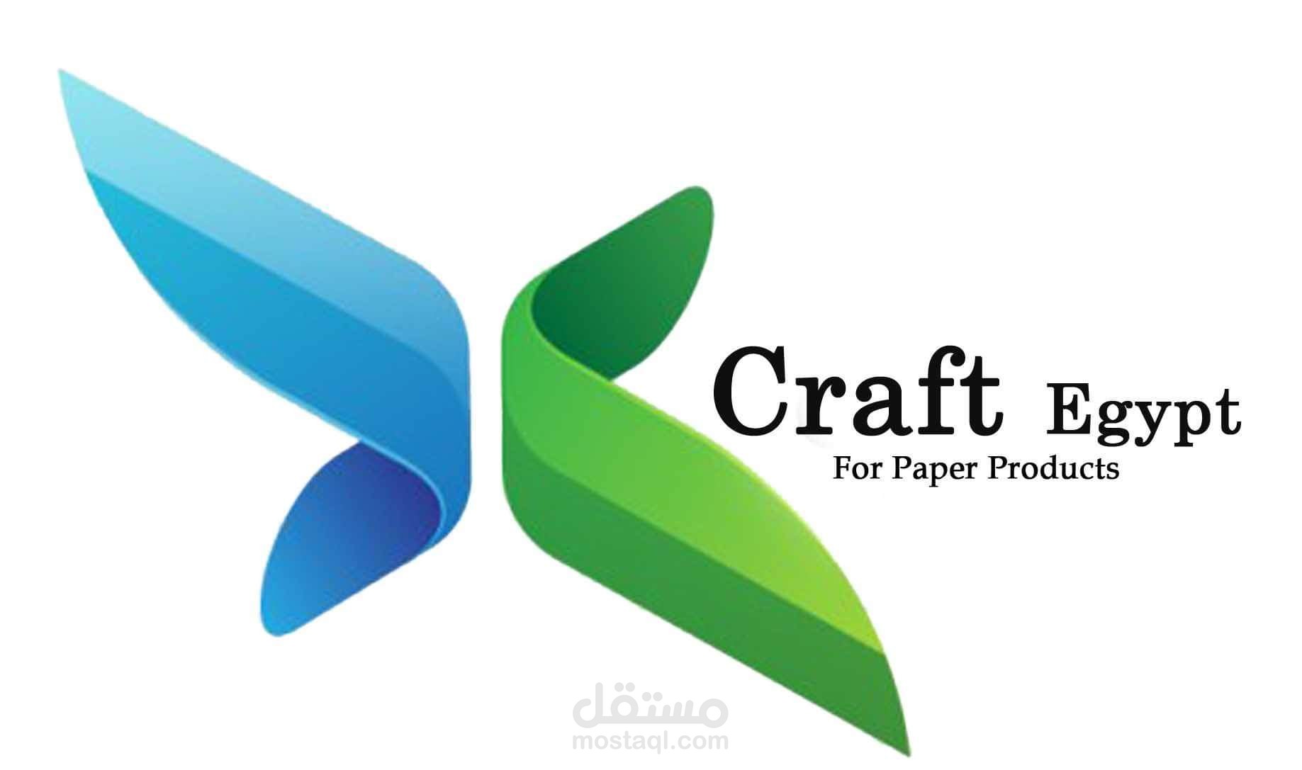 تصميم شعار. Craft egypt for paper products