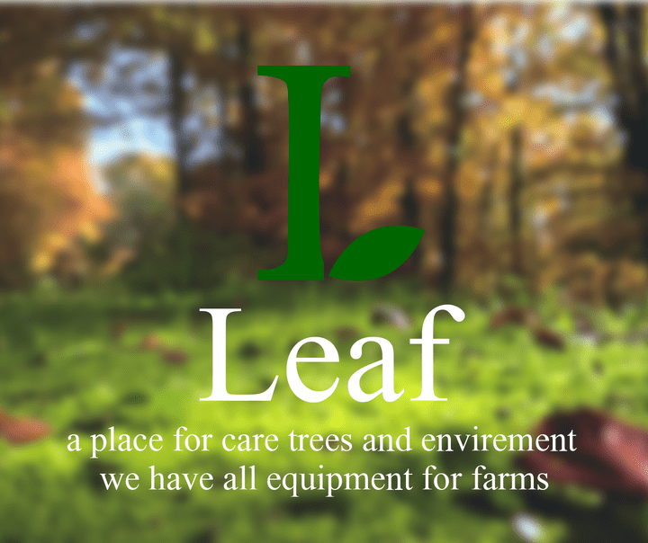 Leaf for caring trees