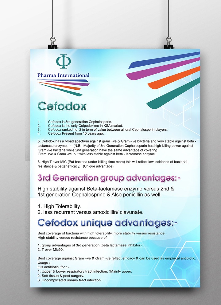 Cefodox is 3rd generation Flyer