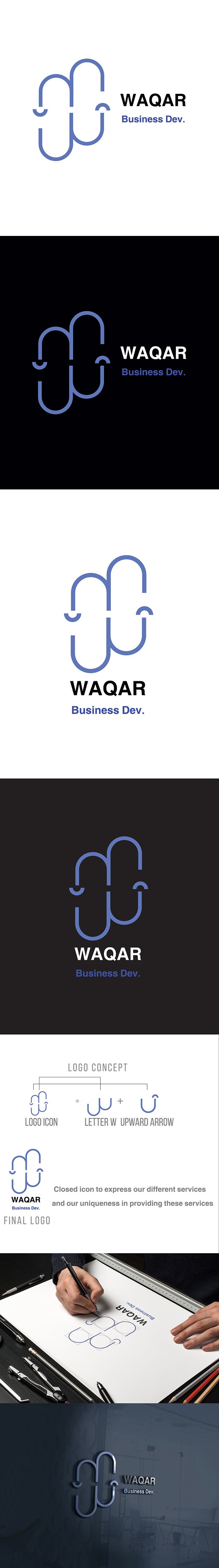 Logo waqar business devlopment