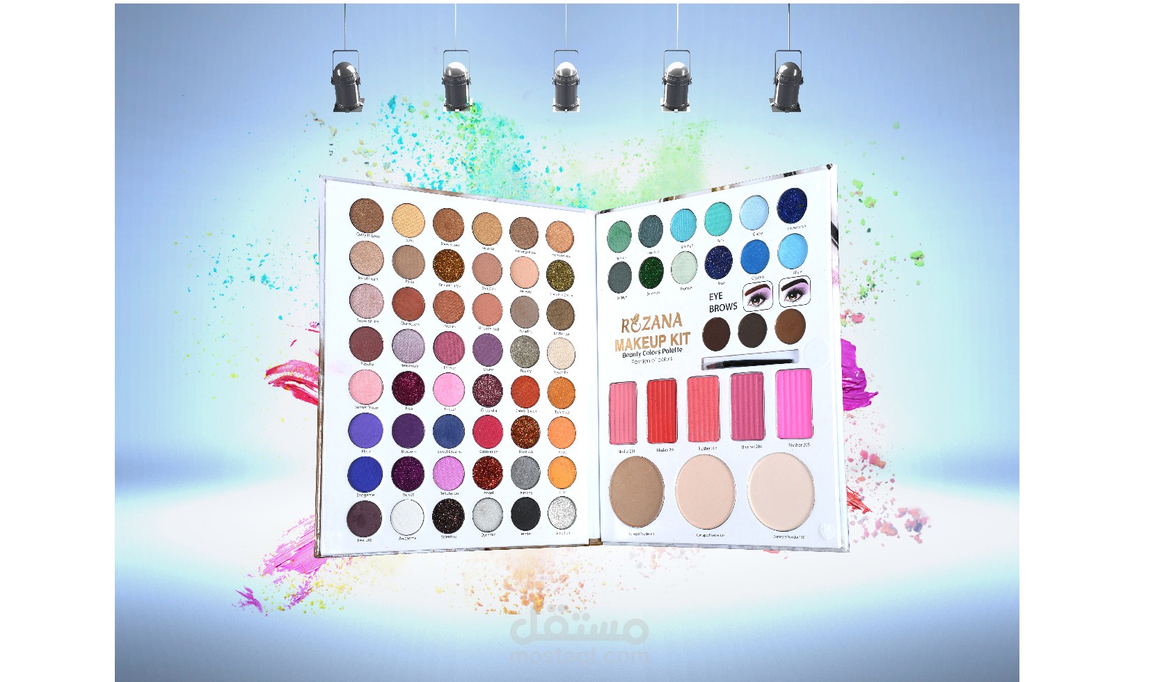 palette eyeshadow 3d