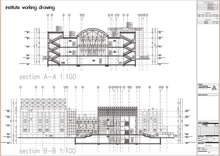 institute working drawing