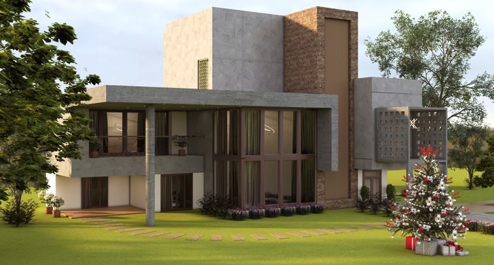 3D concrete house