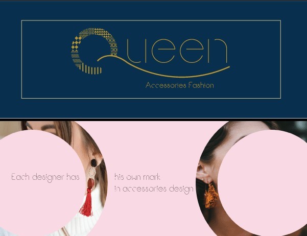 تصميم شعار Queen for accessories fashion