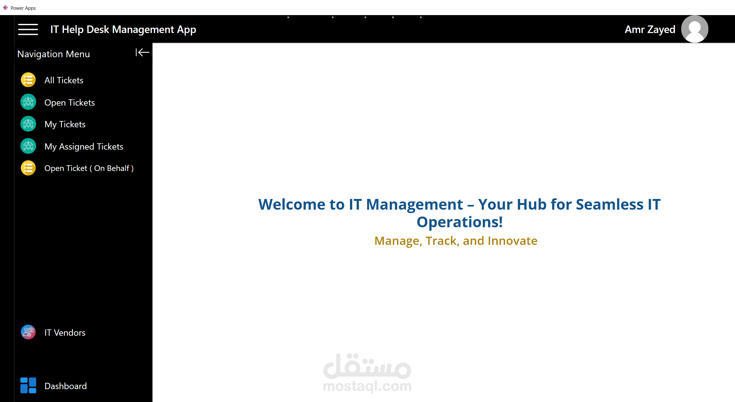 IT Service & Asset Management App