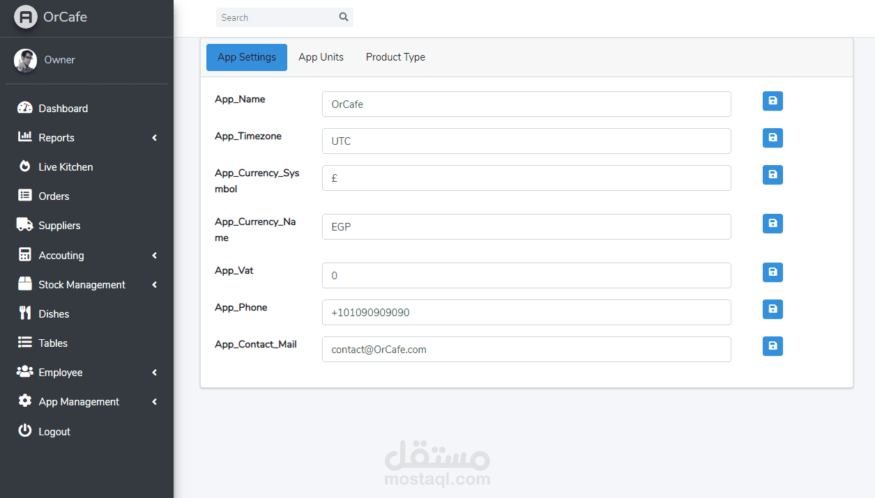 Cafe and Restaurant POS System