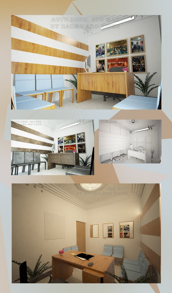 تصميم مكتب صغير 3* 2.5 متر