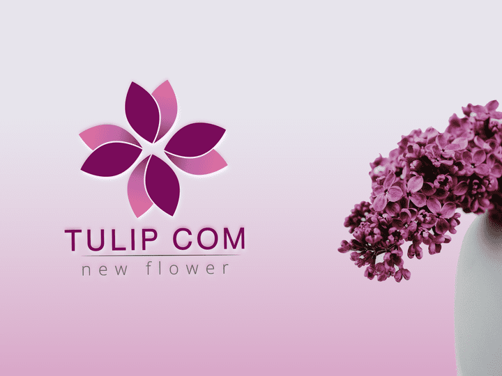 (تصميم هوية شعار لشركة توليب   )visual case for tulip company logo
