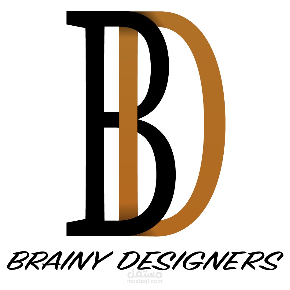 تصميم شعار لموقع brainydesigner.com