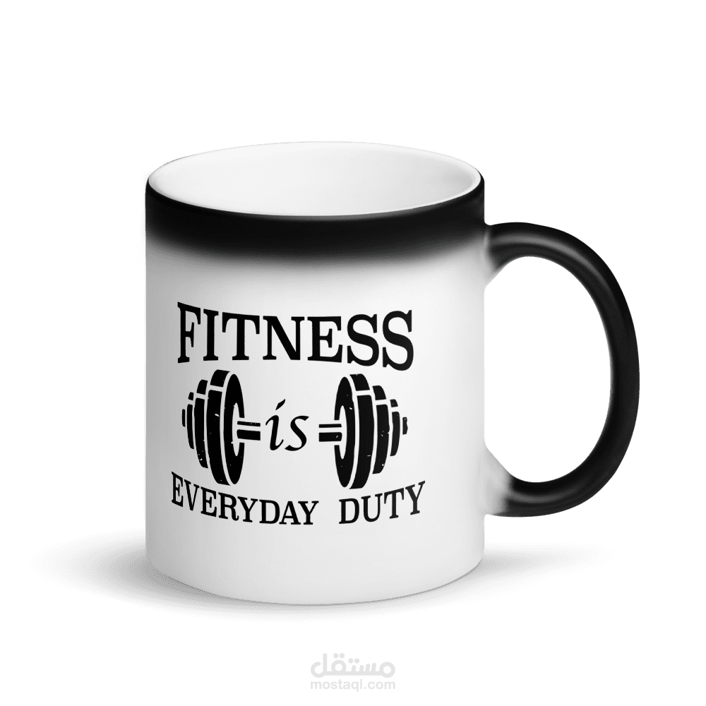 تصميم للأكواب ( Fitness )