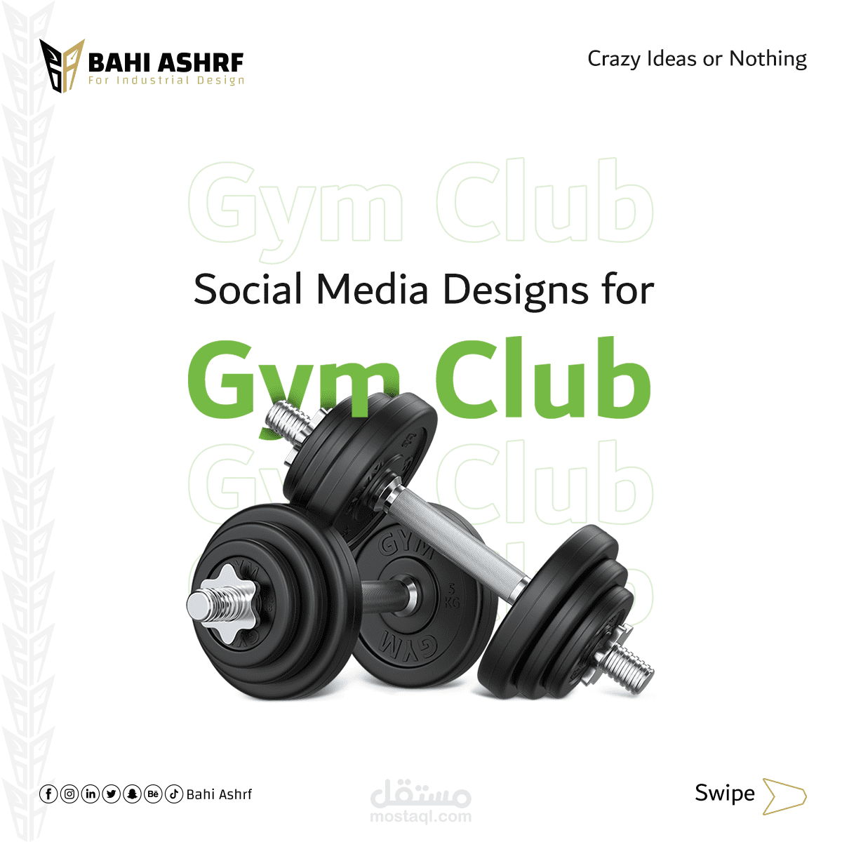 Social Media Designs for Gym Club