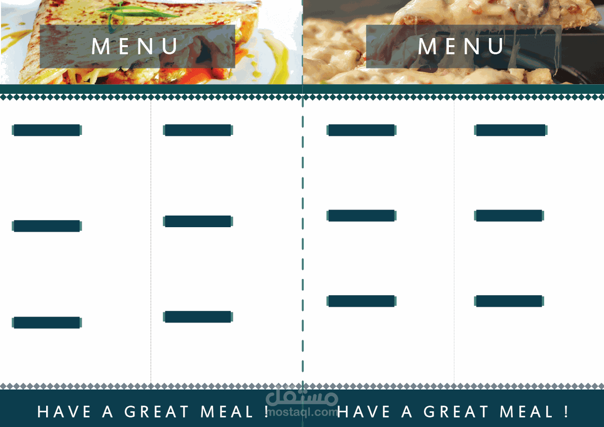 menu design