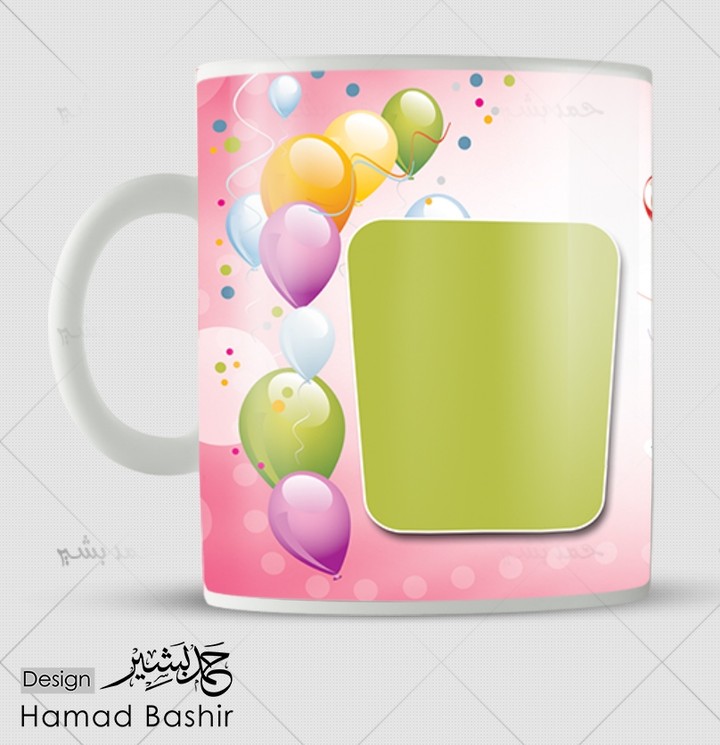 mug design template psd 07 تصميم مجات