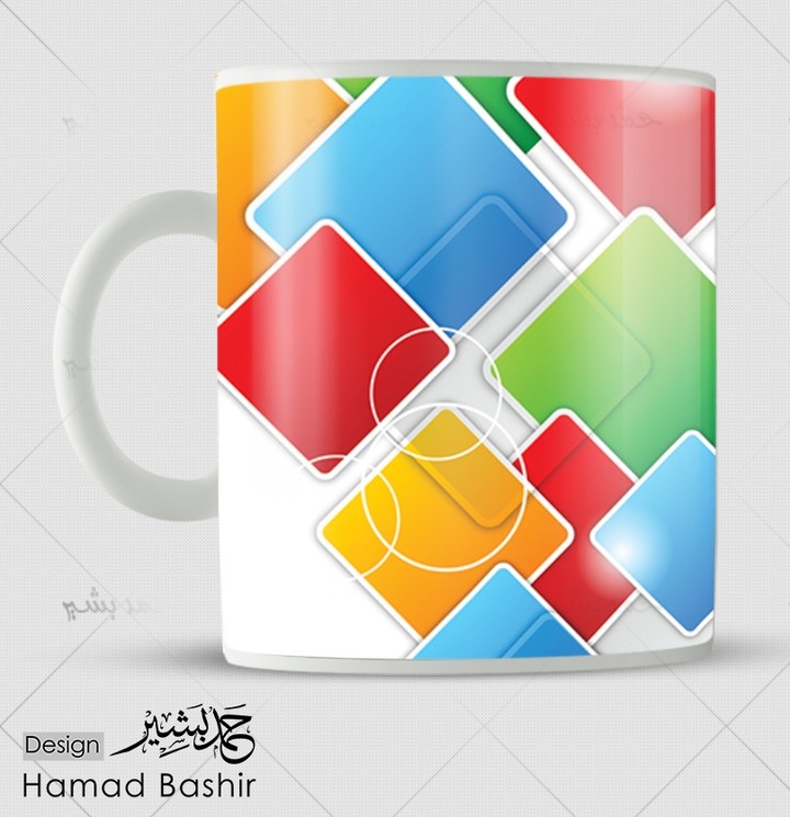 mug design template psd 010 تصميم مجات