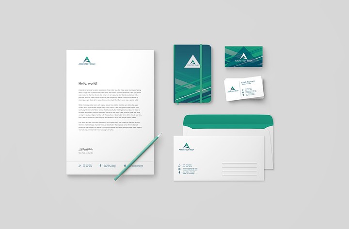 architect rush visual identity