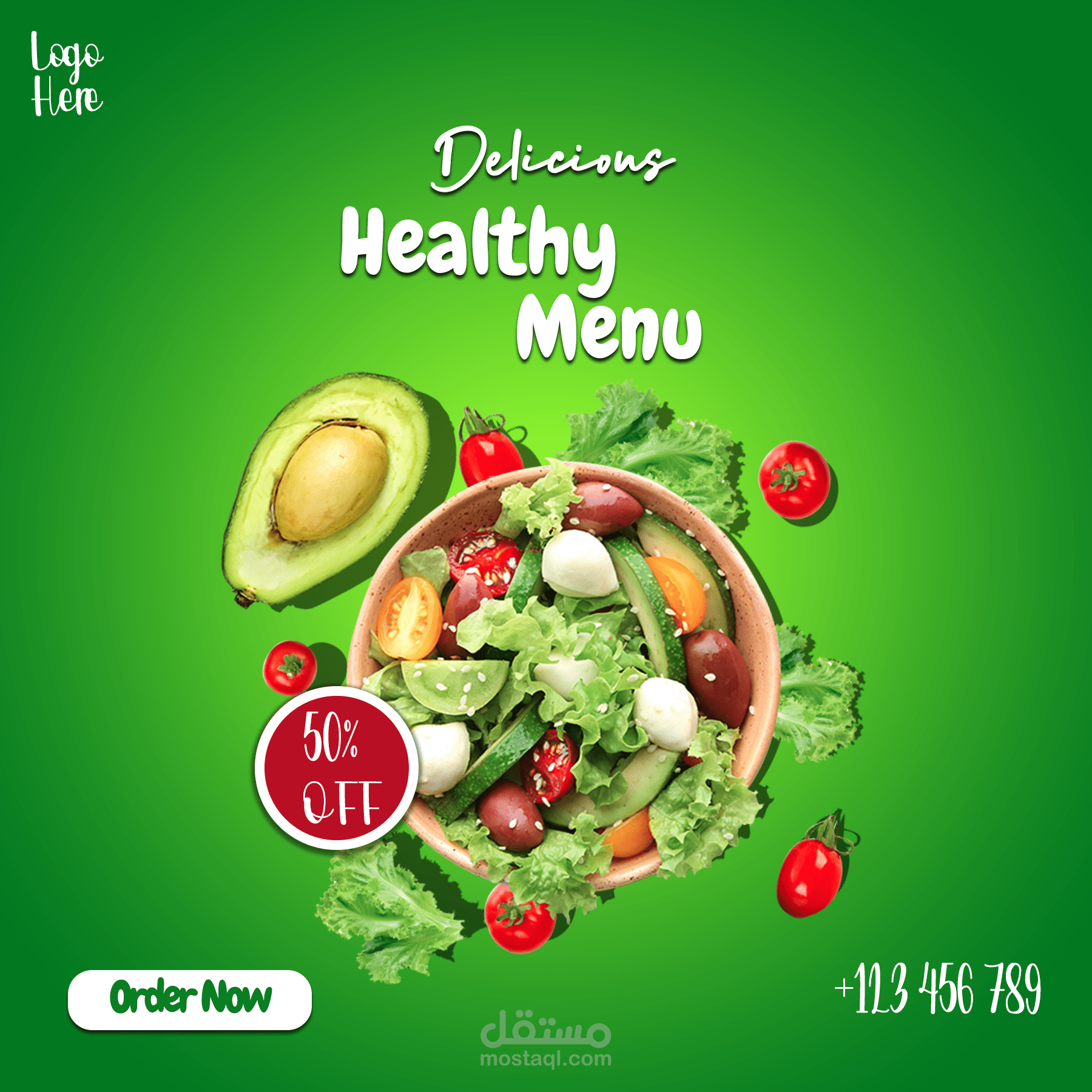 Healthy Food Plate Design 
