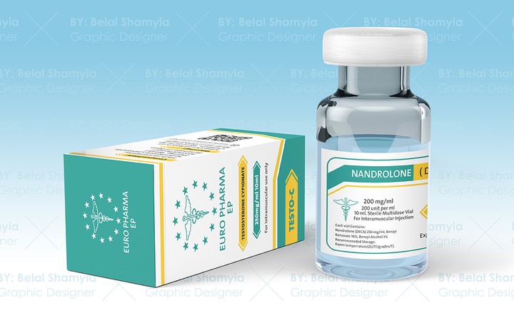 تصميم علبة دواء مع ستيكر خاص بزجاجة منتج الدواء - فلسطين