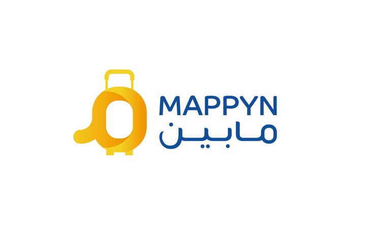 تصميم شعار مابين Mappyn mobile app logo
