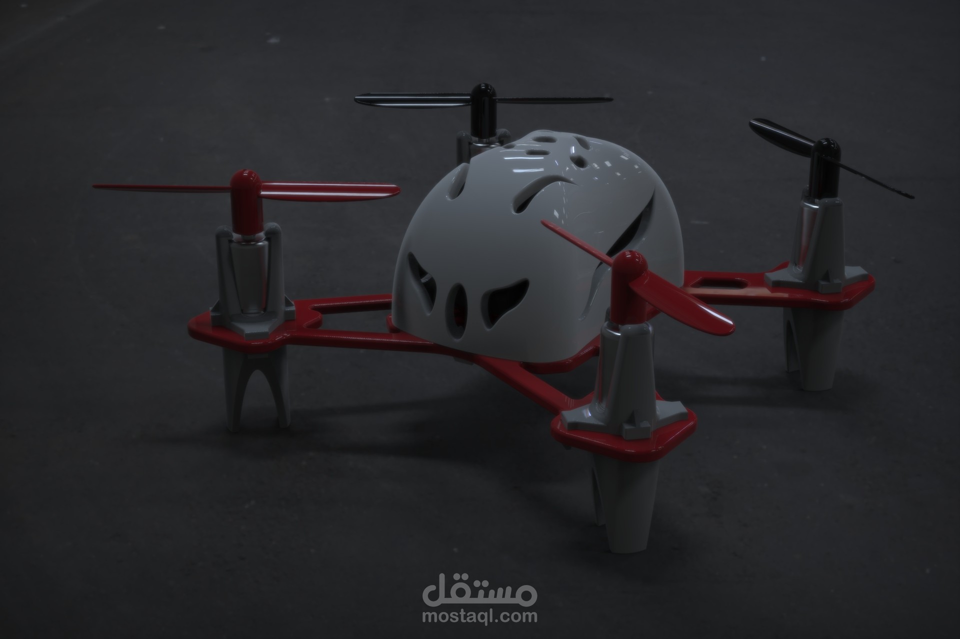 تصميم طائرة رباعية المروحيات Quadcopter