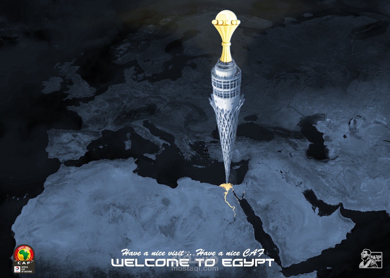 تصميم لبطولة أفريقيا مصر 2019