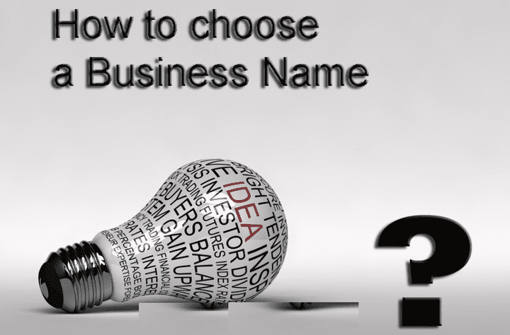 how to choose a name for your business