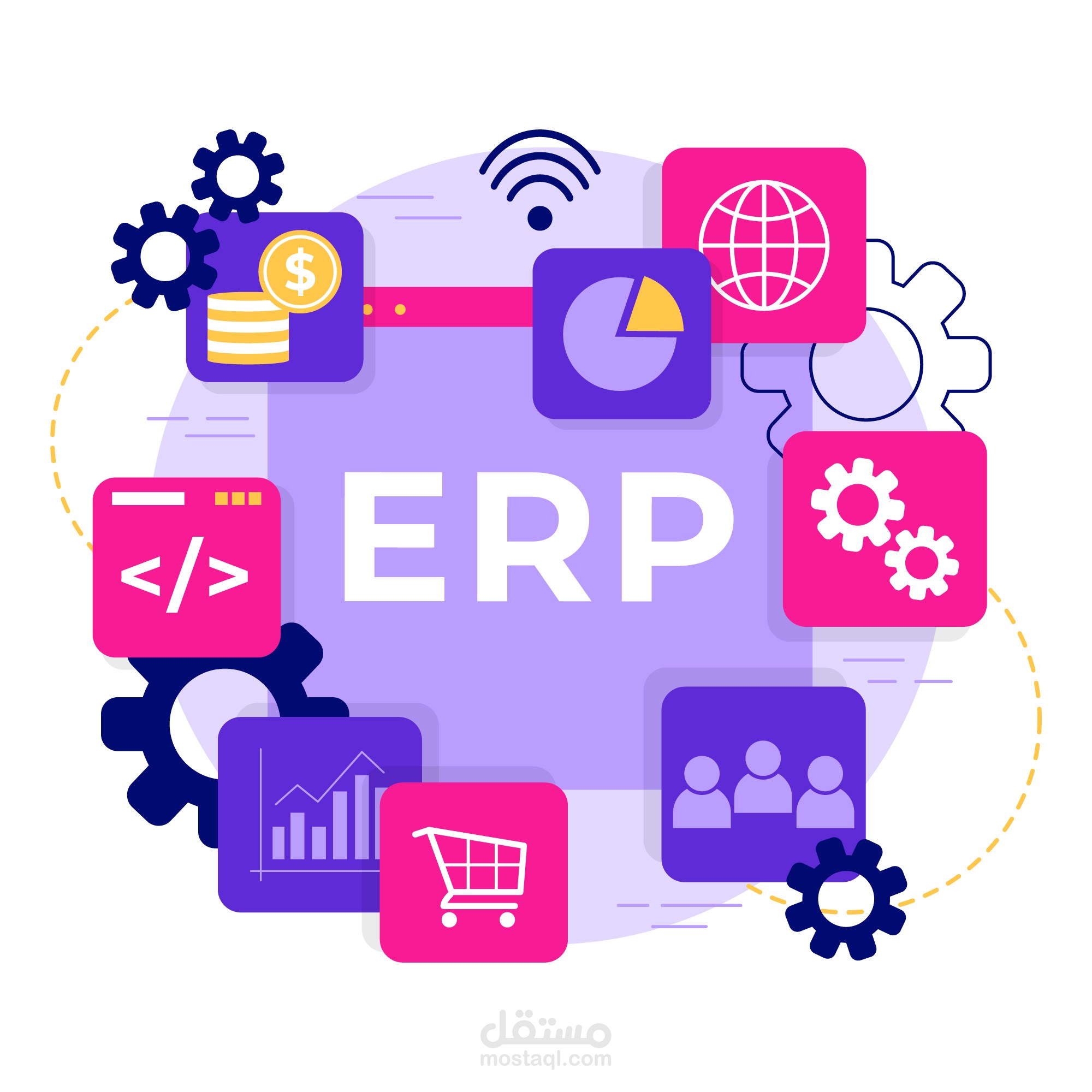 التحليل والإشراف على نظام تخطيط الموارد ERP