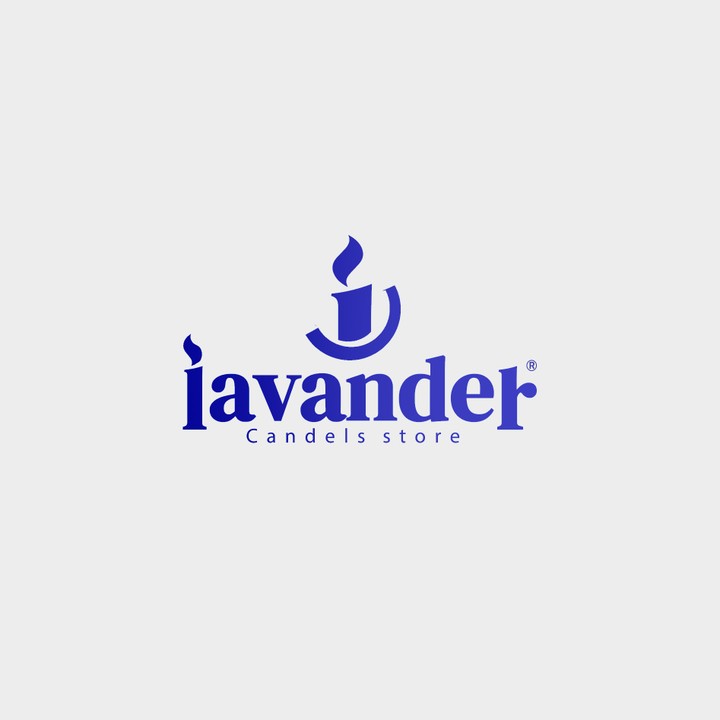 Lavender Candles store LOGO تصميم شعار متجر شموع