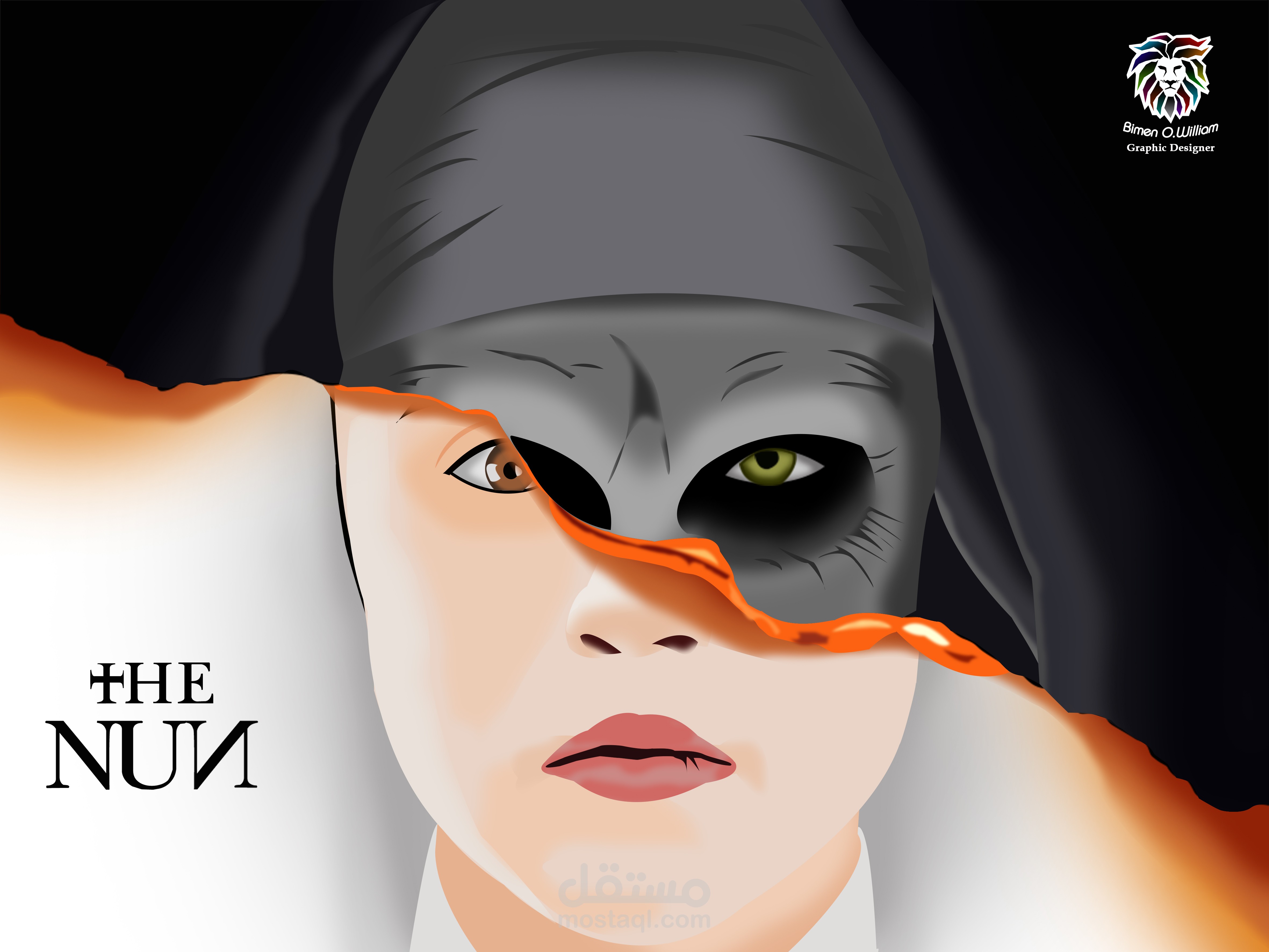 The Nun Vector art