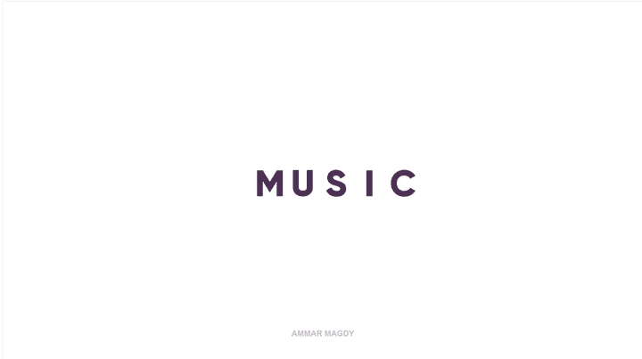 logo animation - MUSIC