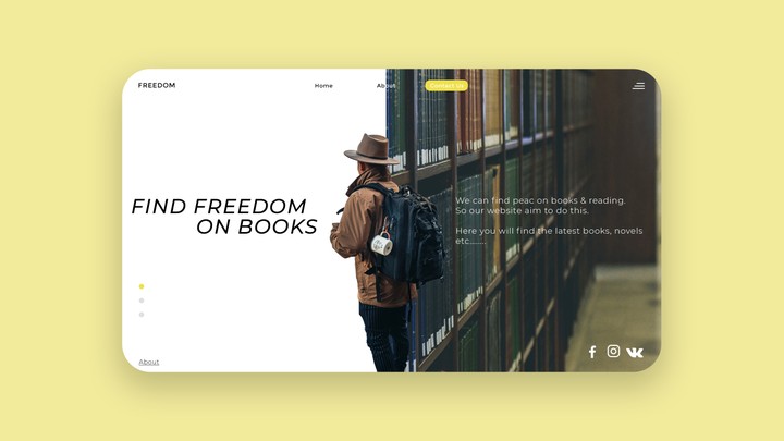 Books website design