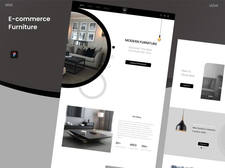 موقع أثاث خاص ببيع الأثاث Ecommerce Furniture website