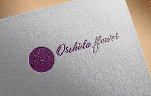 orchida flower logo