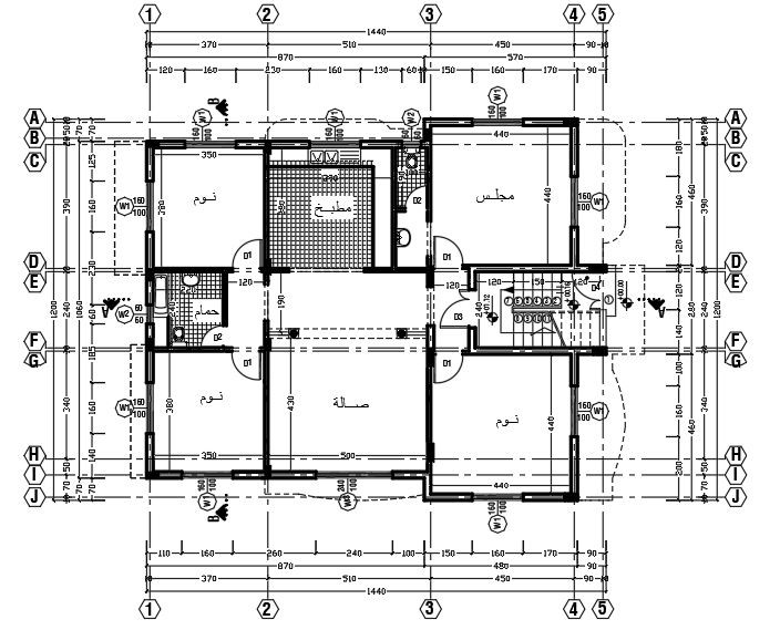 تصميم مخطط بيت سكني