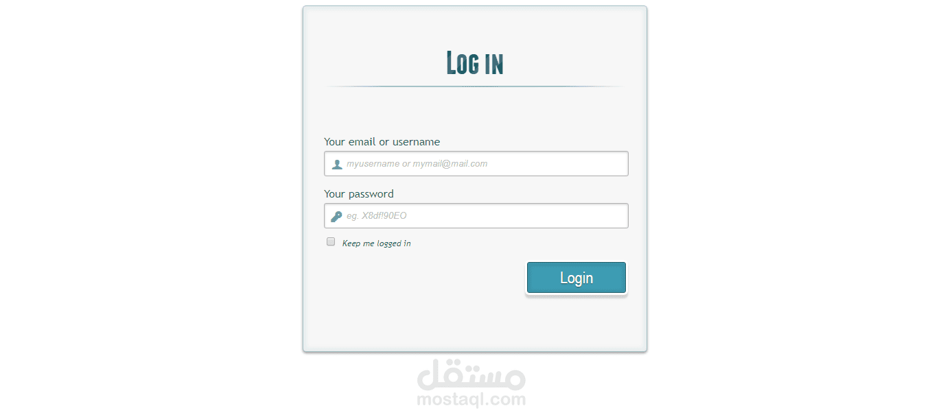 log in