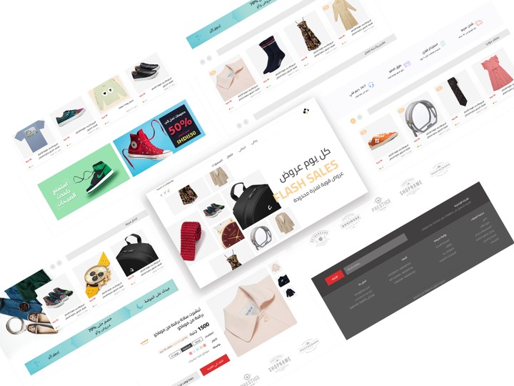 eCommerce website UI UX Design