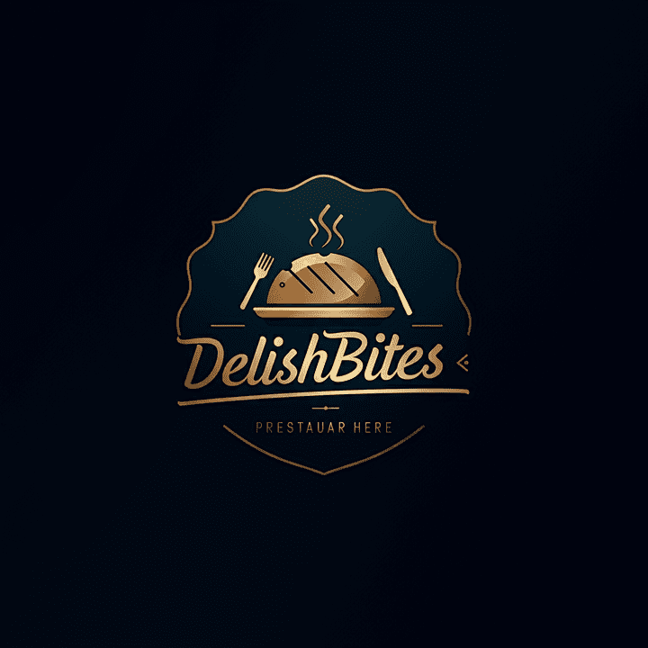 تصميم شعار لمطعم DelishBites