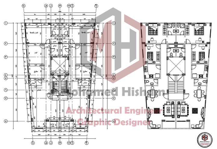 تصميم معماري لنموذج اسكان اجتماعي