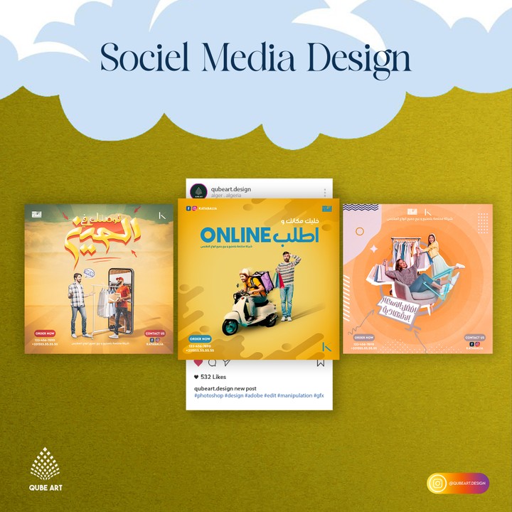 sociel media design- katabilia