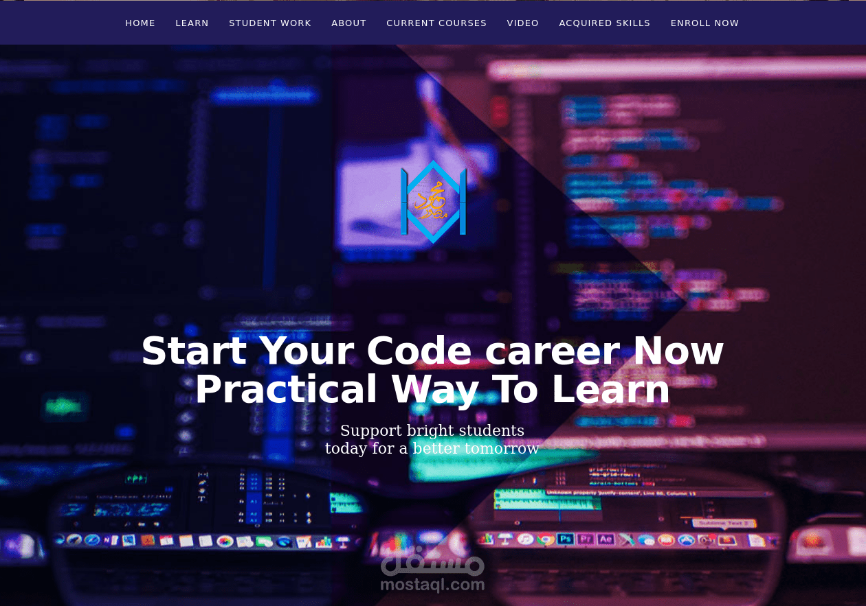 Private Web Site In One Page