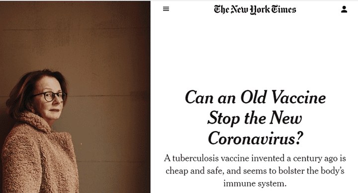 ترجمتي من الانجليزية الي العربية لجزء من مقال عن فيروس كورونا نُشر علي"New York Times " بواسطة Roni Caryn